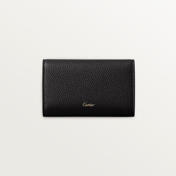 CRL3002223 - パンテール ドゥ カルティエ キーケース - ブラック カーフスキン、ゴールド フィニッシュ - Cartier