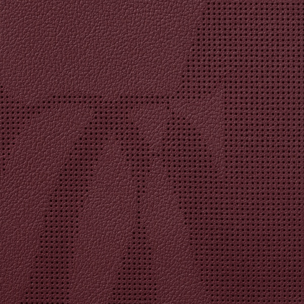 ウォレット マスト  XLロゴ パンチング加工ボルドーカラー カーフスキン、ゴールドフィニッシュ