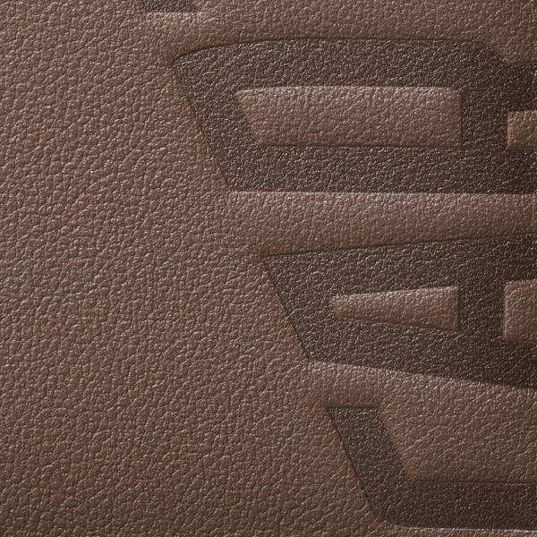 ロザンジュ カードホルダー  エンボス加工 ペッパーグレー スムースカーフレザー