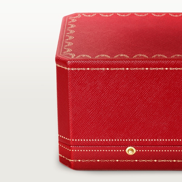 パンテール ドゥ カルティエ リング、パヴェ イエローゴールド、オニキス、エメラルド、ダイヤモンド