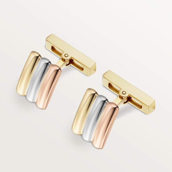 ヴァンドーム ルイ カルティエ カフリンクス ホワイトゴールド、ピンクゴールド、イエローゴールド