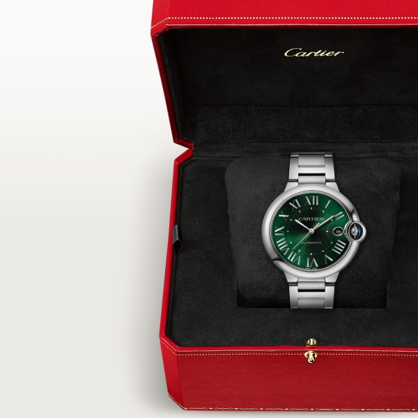 バロン ブルー ドゥ カルティエ ウォッチ 40mm、自動巻きメカニカルムーブメント、スティール