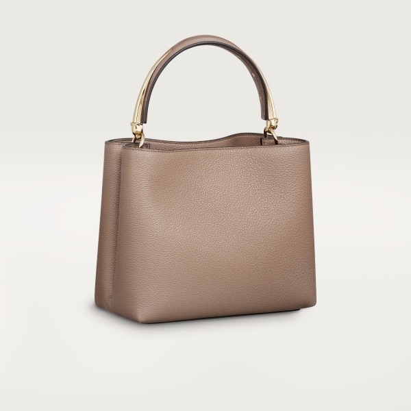 スモール バッグ 
パンテール ドゥーブル  クレイカラー カーフスキン、ゴールドフィニッシュ