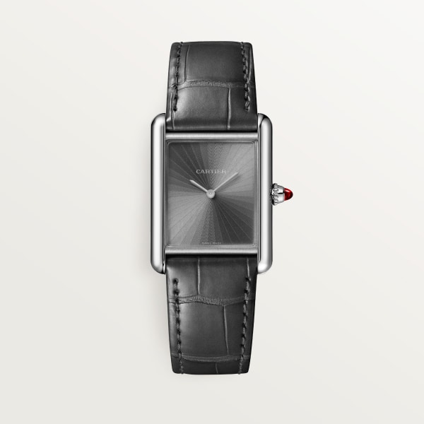 タンク ルイ カルティエ ウォッチ ミディアムモデル、手巻きムーブメント、プラチナ