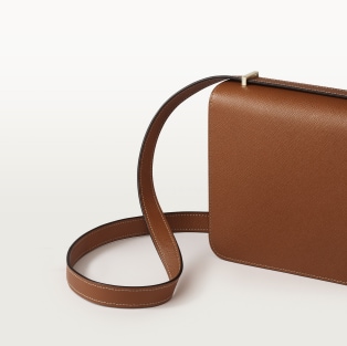 ミニ バッグ C ドゥ カルティエ  キャラメル テクスチャー カーフスキン、ゴールドフィニッシュ