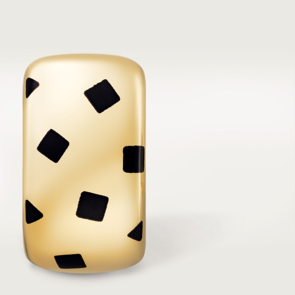 パンテール ドゥ カルティエ イヤリング イエローゴールド、ラッカー 