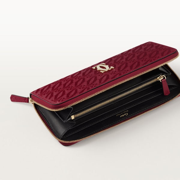 希少】Cartier カルティエ 長財布 ラウンドジップ サドル