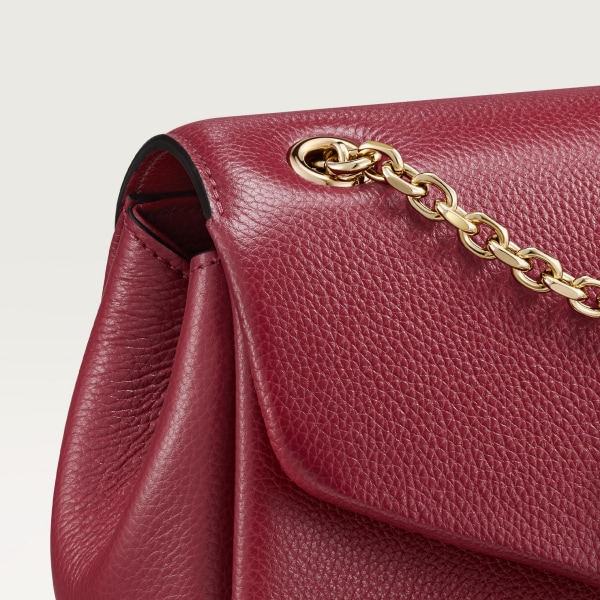 ミニ バッグ パンテール グラフィック  ボルドーカラー カーフスキン、ゴールドフィニッシュ