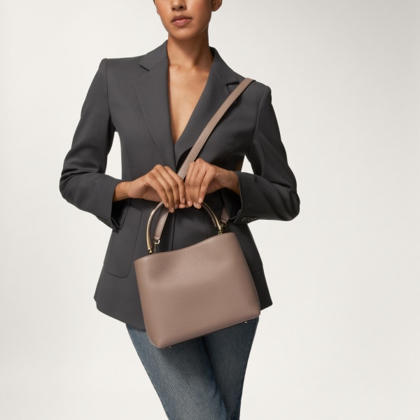 ミディアム バッグ 
パンテール ドゥーブル  クレイカラー グレインド カーフスキン