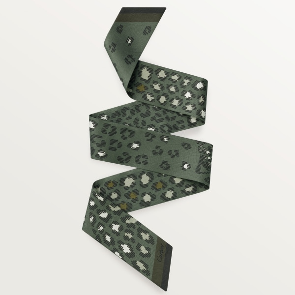 パンテール ドット バンドー グリーンティー シルクツイル