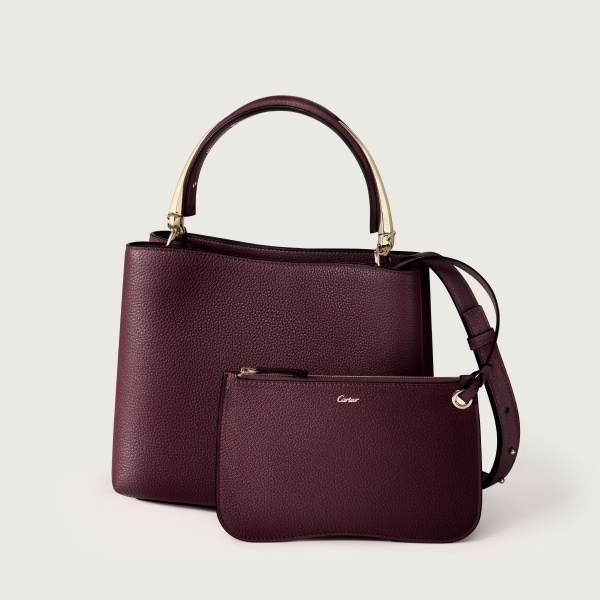 スモール バッグ 
パンテール ドゥーブル  グレープ グレインド カーフスキン、ゴールドフィニッシュ