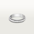 C ドゥ カルティエ ウェディングリング、幅4mm プラチナ