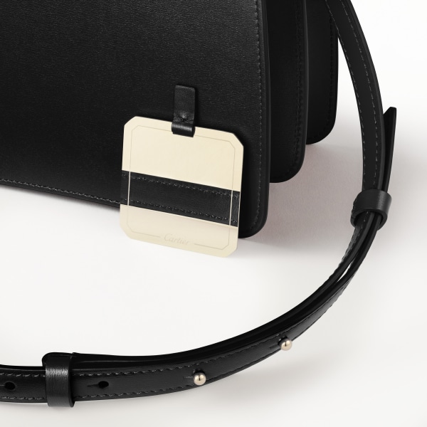 パンテール ドゥ カルティエ ハンドルバッグ ミニ ブラック カーフスキン、ゴールドフィニッシュ