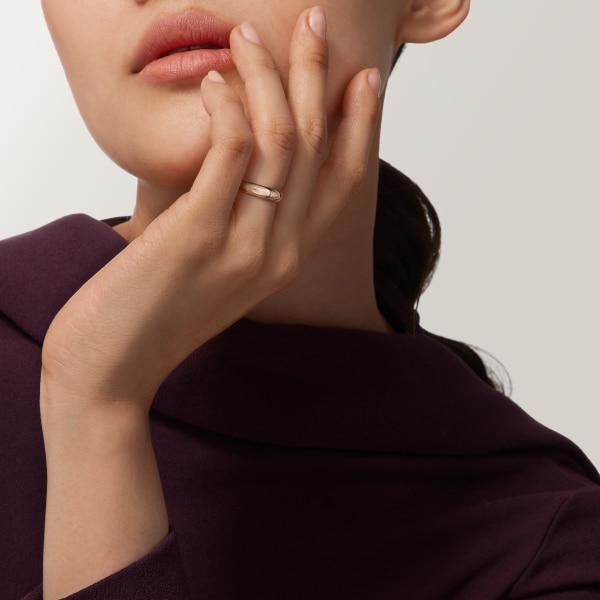 C ドゥ カルティエ ウェディングリング、幅4mm ピンクゴールド