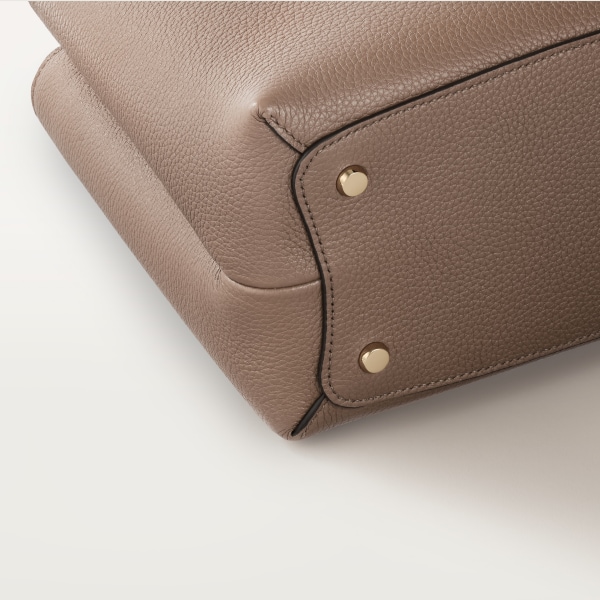 スモール バッグ 
パンテール ドゥーブル  クレイカラー カーフスキン、ゴールドフィニッシュ