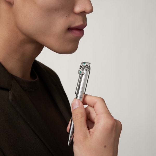 パンテール ドゥ カルティエ ペン 限定製造、シリアルナンバー入り、スターリングシルバー925/1000