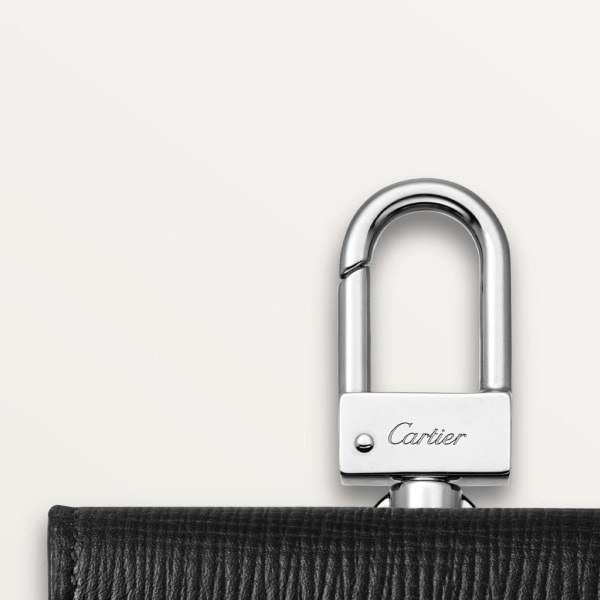 カルティエ ロザンジュ AirPods Proケース  ブラック グレインカーフスキン、パラジウムフィニッシュ＆エナメル 