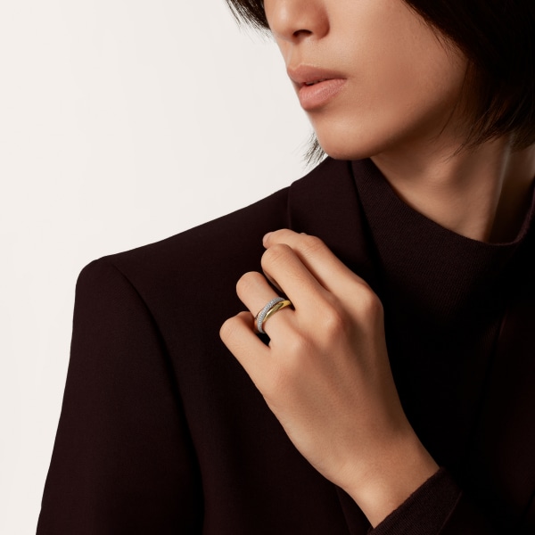 カルティエ Cartier トリニティリング ゴールド/ホワイトゴールド  