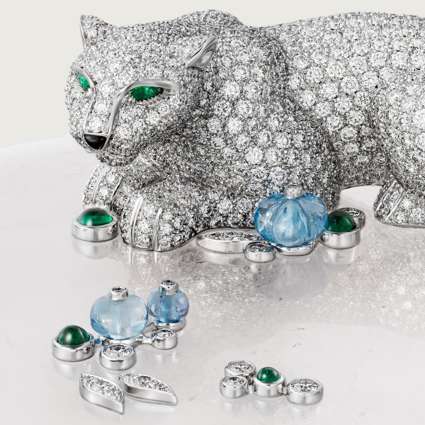 その他 - その他のアクセサリー ホワイトゴールド、スノークォーツ、エメラルド、ルベライト、アクアマリン、パール、オニキス、ダイヤモンド