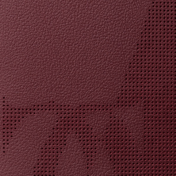 カード ホルダー マスト  XLロゴ パンチング加工ボルドーカラー カーフスキン、ゴールドフィニッシュ