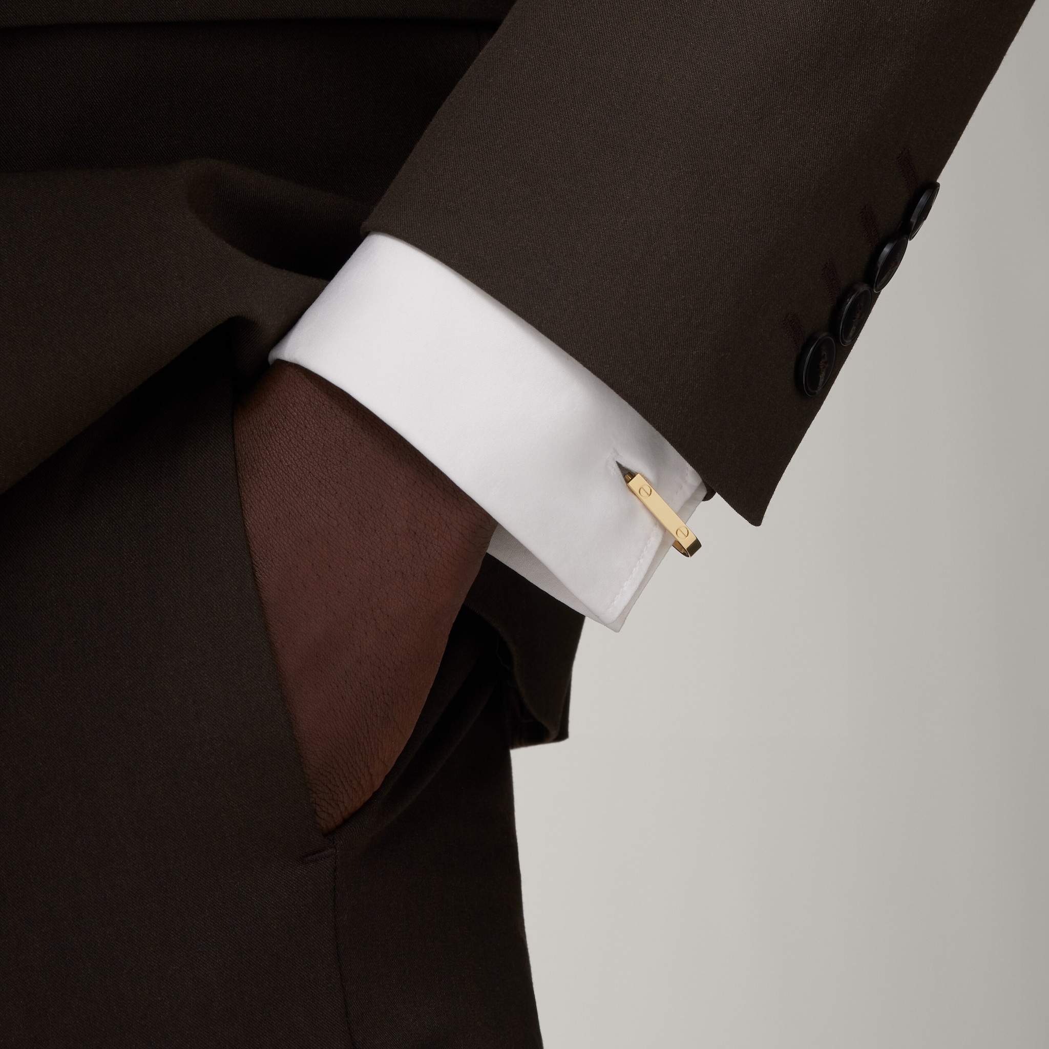 LOVE カフリンクス イエローゴールド