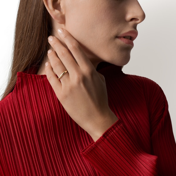 C ドゥ カルティエ ウェディングリング、幅3mm イエローゴールド