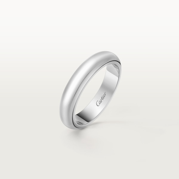 1895 ウェディングリング、幅4mm プラチナ