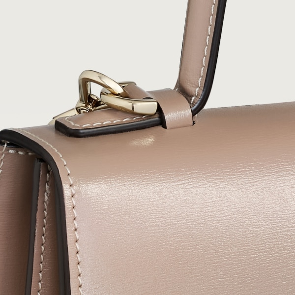 スモール バッグ パンテール C  クレイカラー カーフスキン、ゴールドフィニッシュ