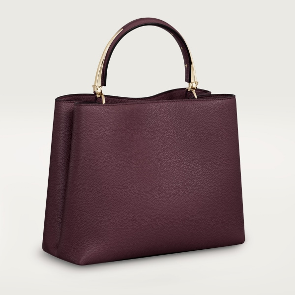 ミディアム バッグ 
パンテール ドゥーブル  プラム グレイン カーフスキン