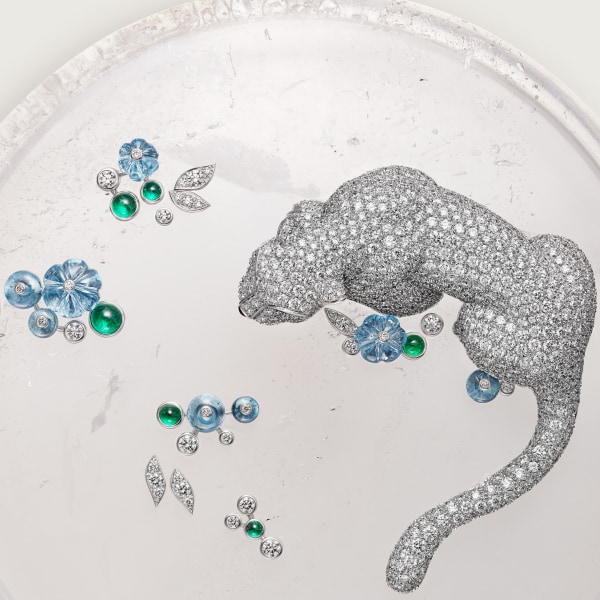 その他 - その他のアクセサリー ホワイトゴールド、スノークォーツ、エメラルド、ルベライト、アクアマリン、パール、オニキス、ダイヤモンド