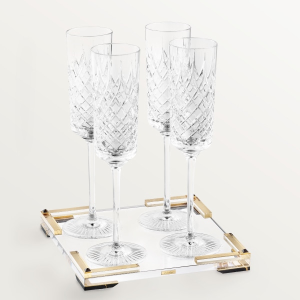 パンテール ドゥ カルティエ シャンパン セット イエローゴールド、クリスタル、ゴールド オブシディアン、ロッククリスタル、ツァボライト ガーネット、タヒチ産パール、ポルトロ大理石、ダイヤモンド