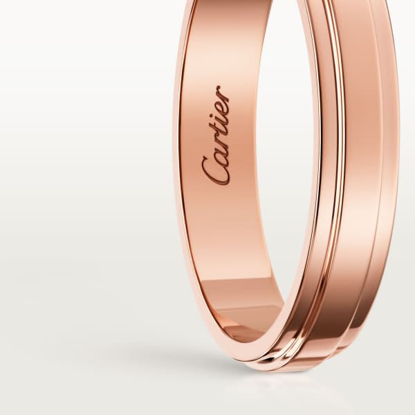 カルティエ ダムール ウェディングリング、幅3.5mm ピンクゴールド